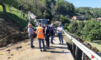 Immagine News - maltempo-nel-faentino-sopralluogo-della-provincia-sullo-stato-delle-strade-allagate